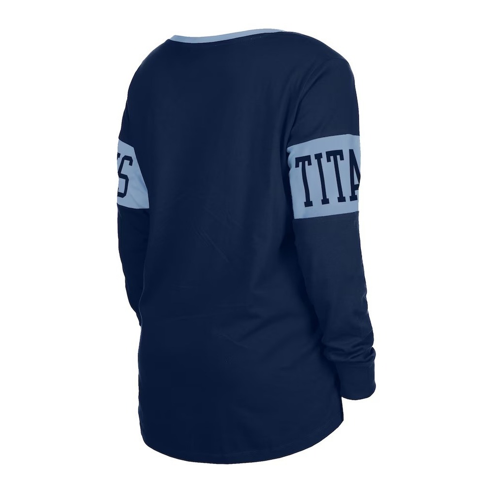 New Tennessee Titans NFL Team Apparel Lace Up Long Sleeve Shirt Navy Blue 2XL - Picture 3 of 7